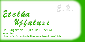 etelka ujfalusi business card